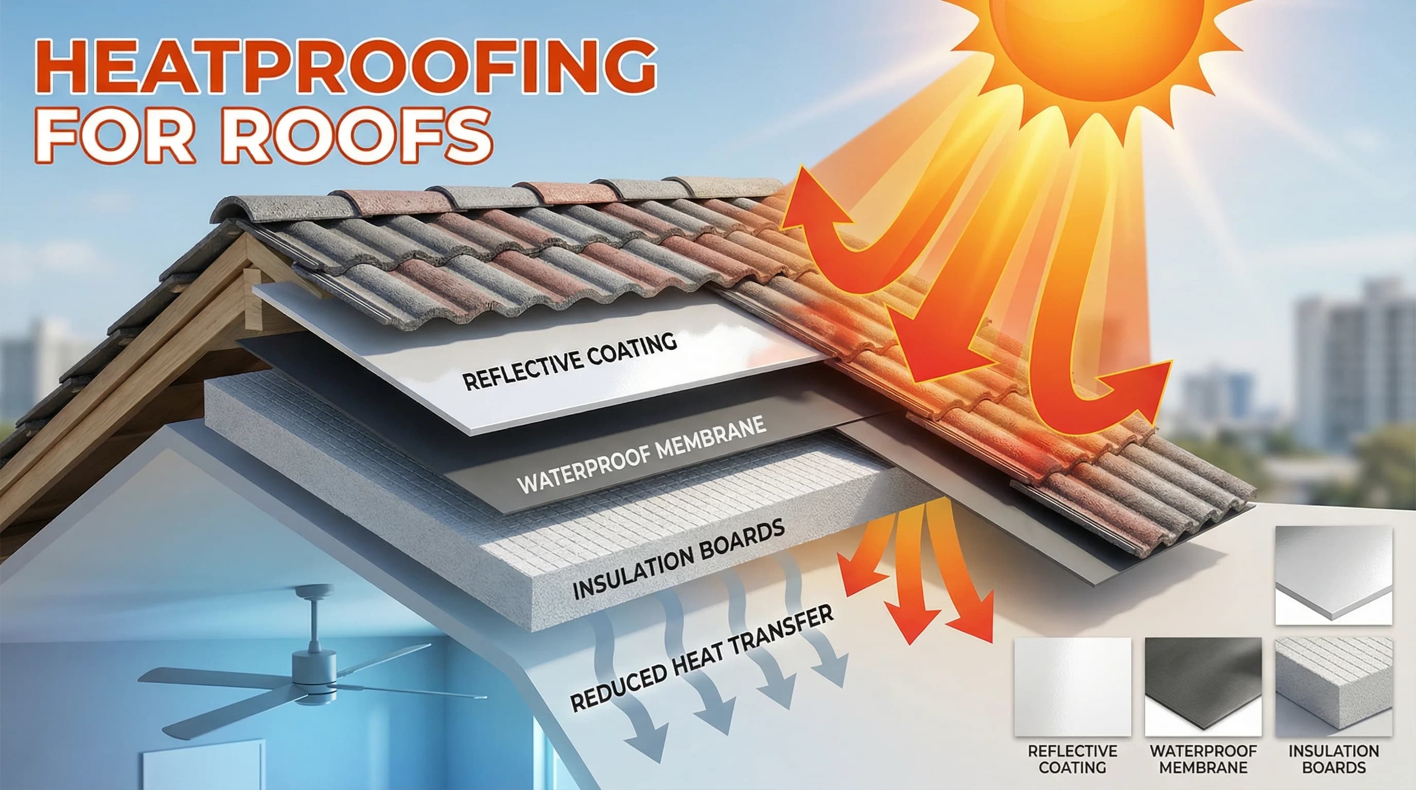 Heatproofing Materials & Methods for Roofs